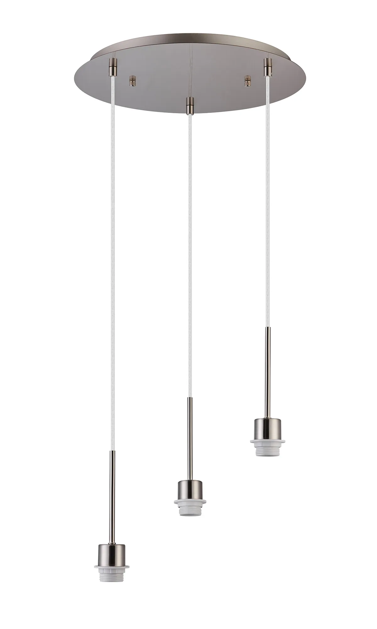 Carrie Satin Nickel Ceiling Lights Deco Multiple Pendant